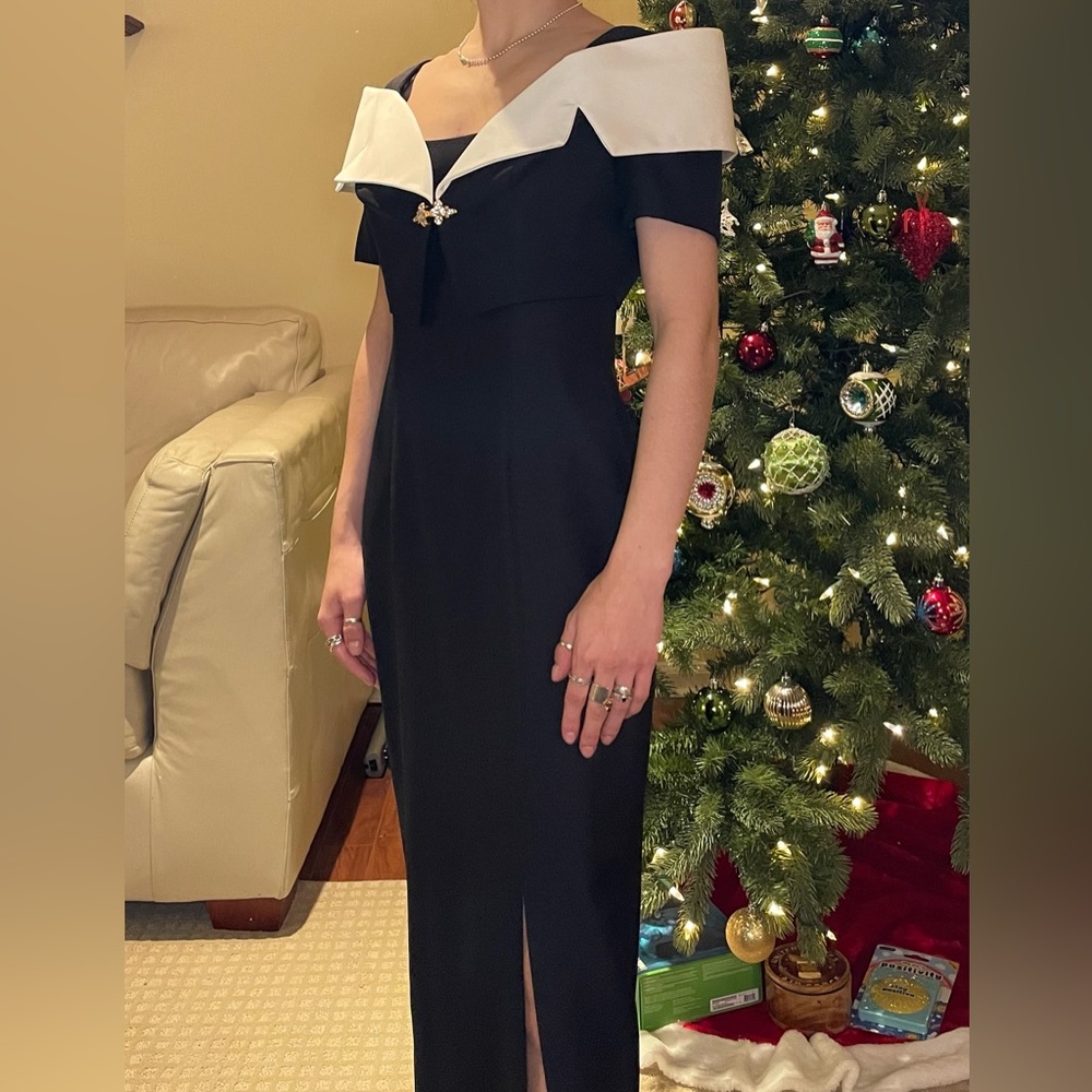 Black gown side with Bolero Jacket